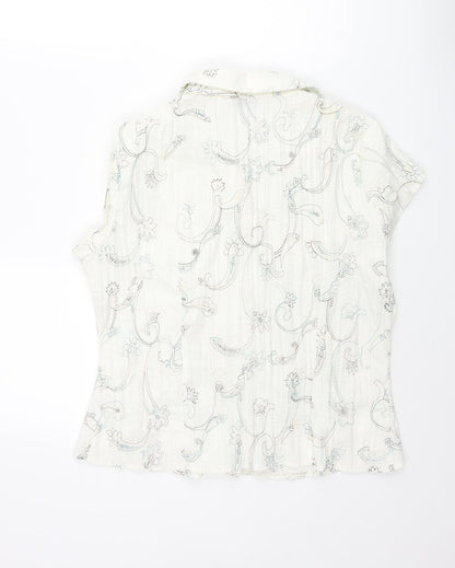 Womens UK Size 18 BHS Ivory Basic Blouse