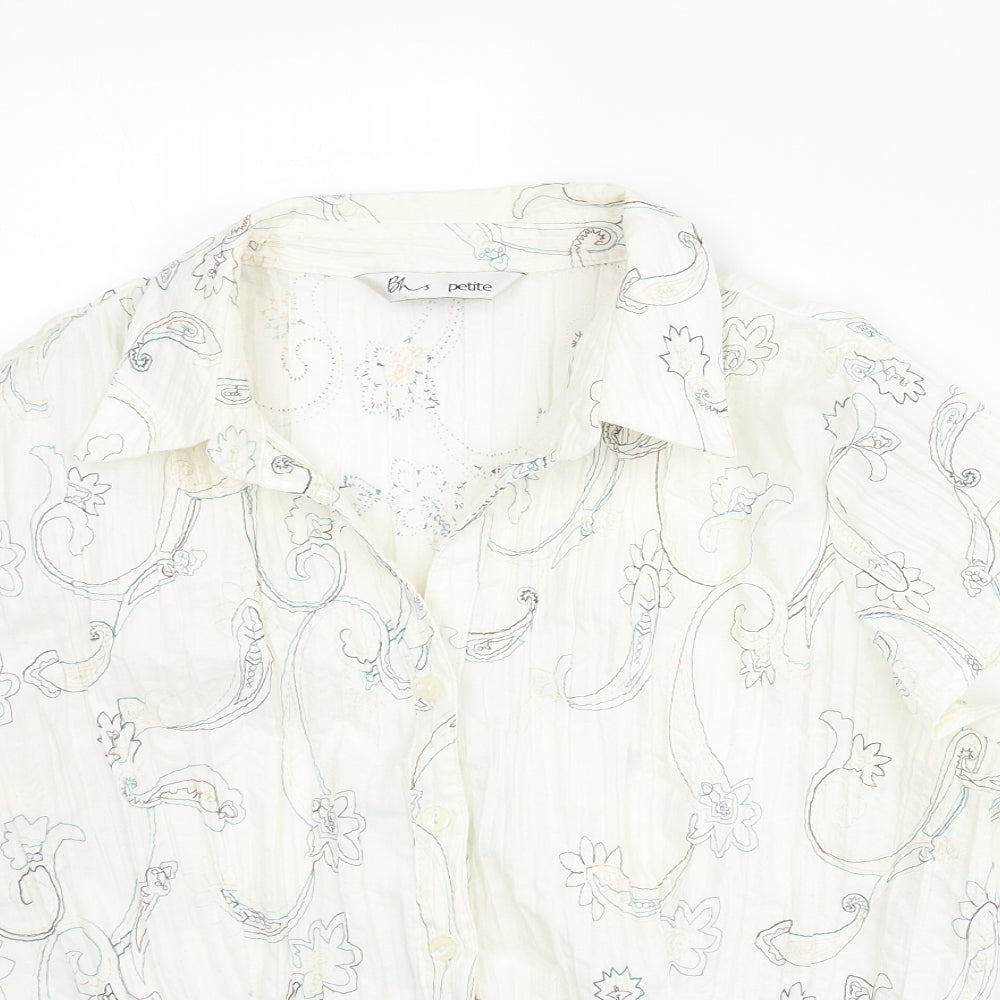Womens UK Size 18 BHS Ivory Basic Blouse
