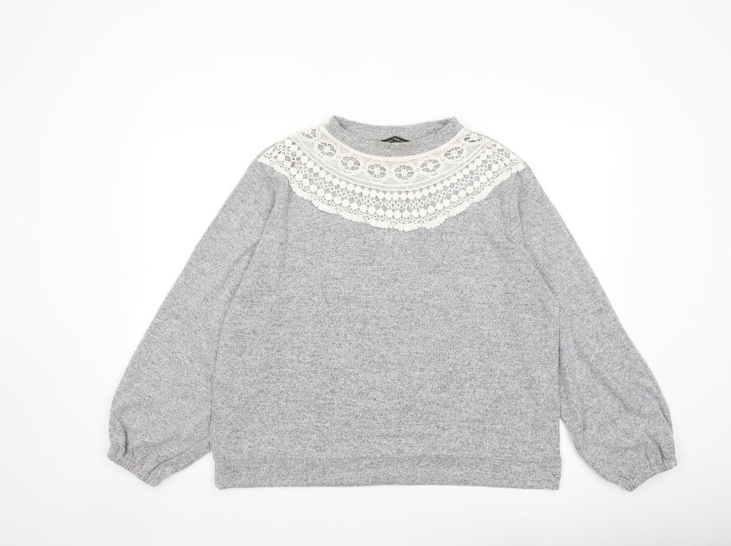 Womens UK Size 16 Dorothy Perkins Grey Pullover Jumper