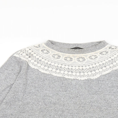 Womens UK Size 16 Dorothy Perkins Grey Pullover Jumper