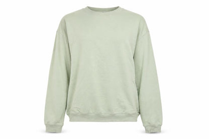 Monki Womens Green Cotton Pullover Sweatshirt Size S Pullover