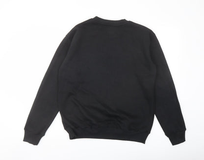 Mens UK Size S PRETTYLITTLETHING Black Pullover Sweatshirt