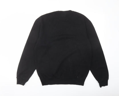 H&M Womens Black Cotton Pullover Sweatshirt Size XS Pullover