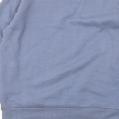 Holluster Mens Blue Cotton Pullover Sweatshirt Size S