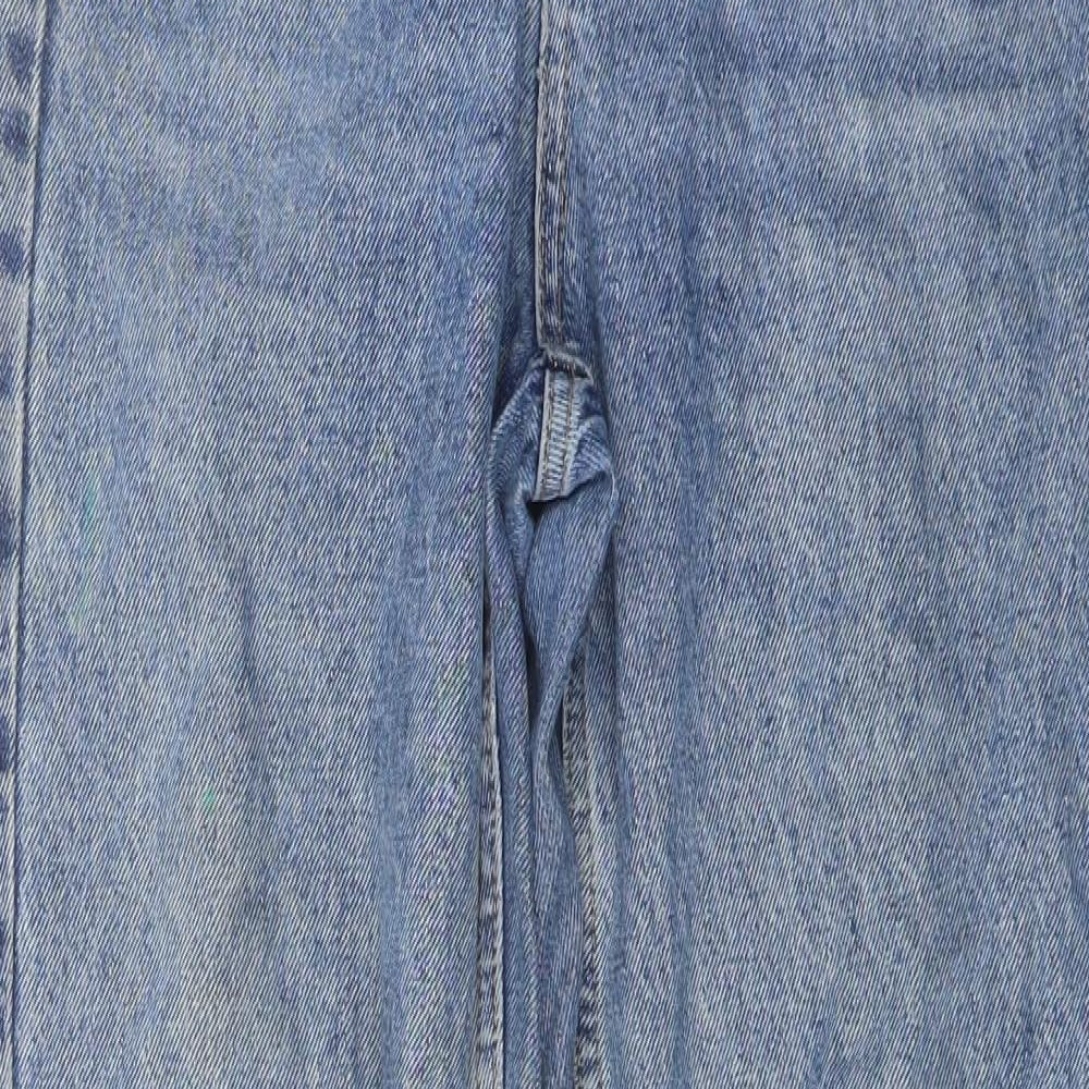 BDG Womens Blue Cotton Straight Jeans Size 28 in L32 in Regular Button