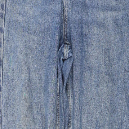 BDG Womens Blue Cotton Straight Jeans Size 28 in L32 in Regular Button