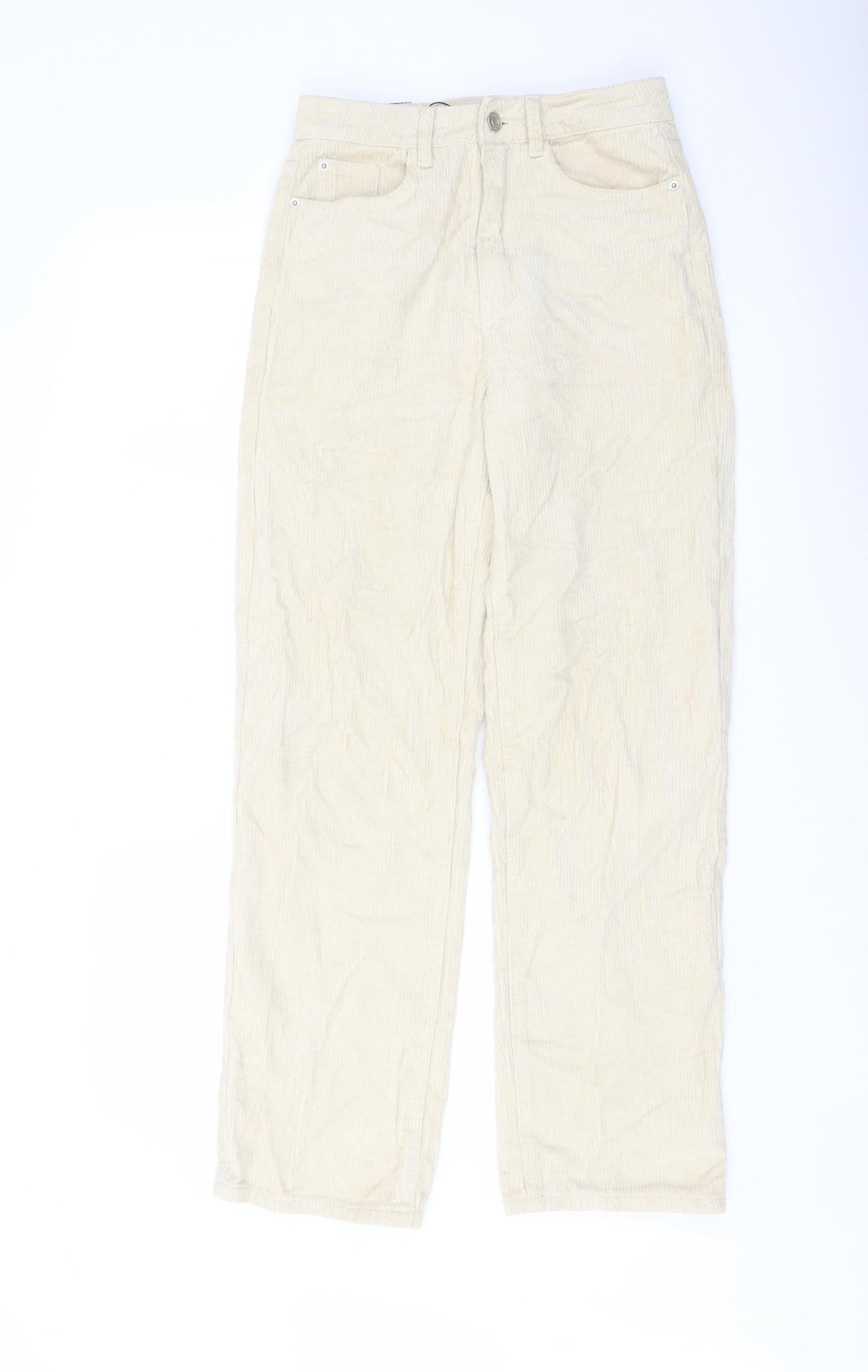 Womens UK Size 8 Missguided Regular Fit  Beige Trousers