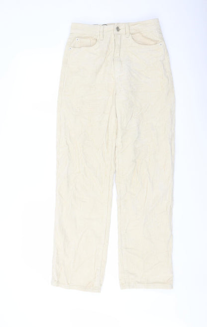 Womens UK Size 8 Missguided Regular Fit  Beige Trousers