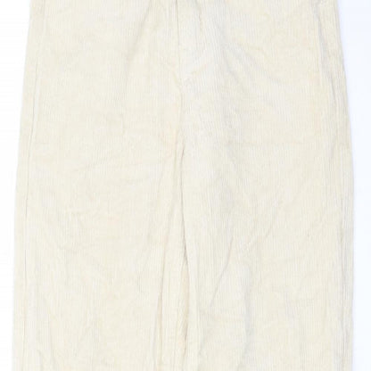 Womens UK Size 8 Missguided Regular Fit  Beige Trousers