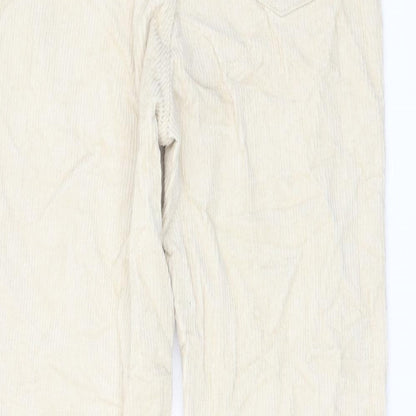 Womens UK Size 8 Missguided Regular Fit  Beige Trousers