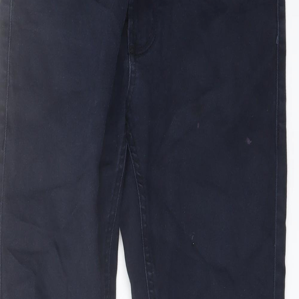 ext Mens Blue Cotton Skinny Jeans Size 32 in L28 in Regular Button