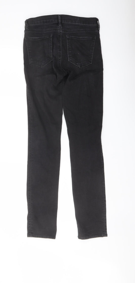 Gap Womens Black Cotton Skinny Jeans Size 27 in L32 in Regular Button