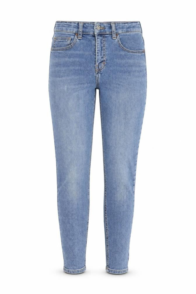 Topshop Womens Blue Cotton Skinny Jeans Size 24 in L25 in Regular Button