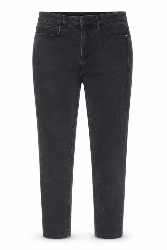Front view of Autograph women’s grey cotton skinny jeans, size UK 30, in, 26-inch leg regular button