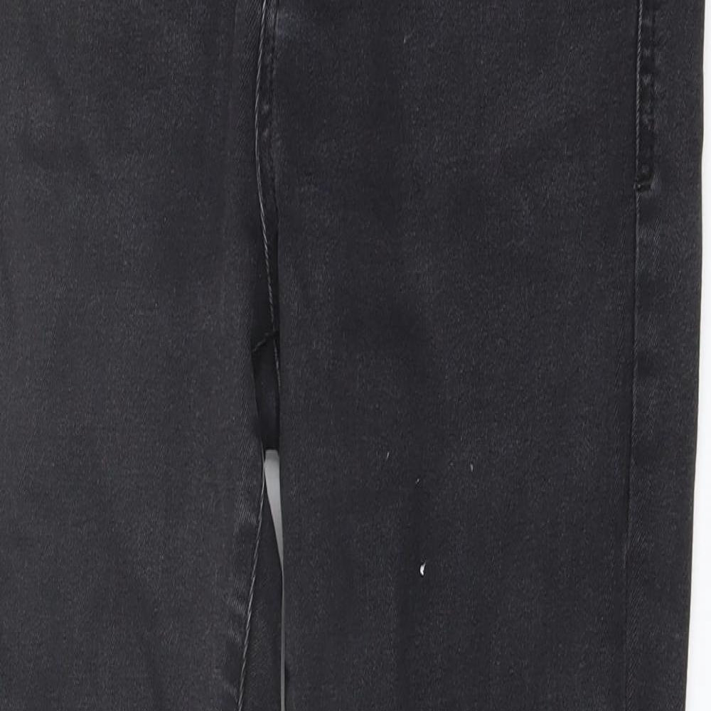 Autograph Womens Grey Cotton Skinny Jeans Size 30 in L26 in Regular Button