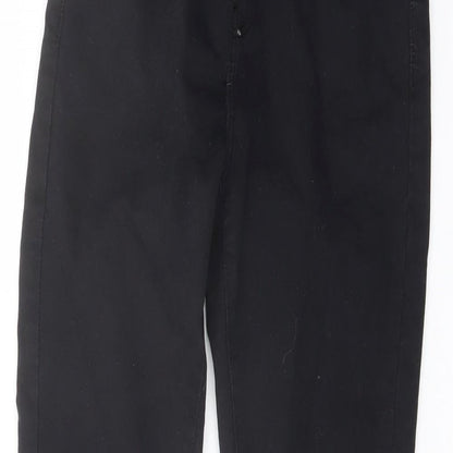 Denim & Co. Womens Black Cotton Skinny Jeans Size 8 L27 in Regular Button