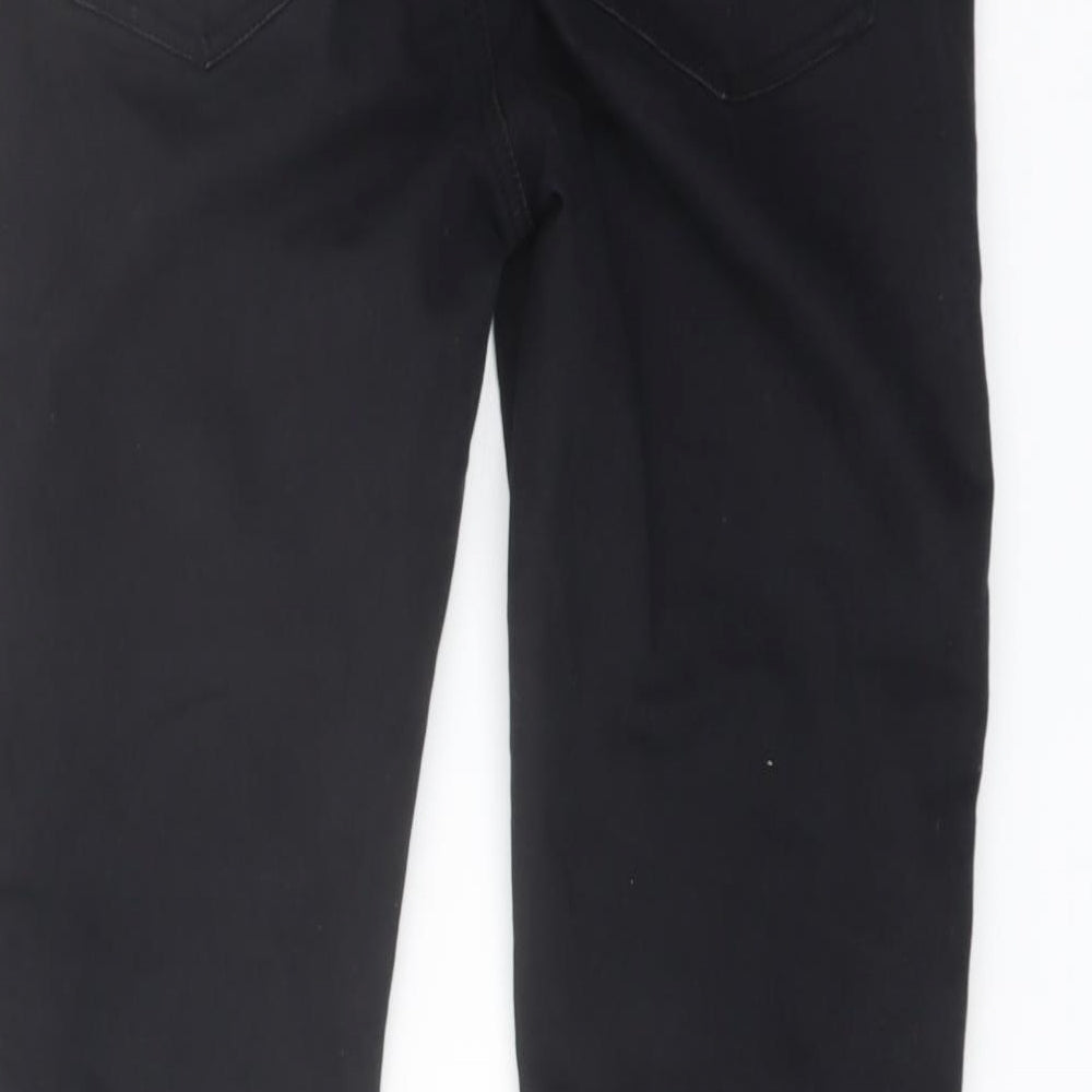 Denim & Co. Womens Black Cotton Skinny Jeans Size 8 L27 in Regular Button