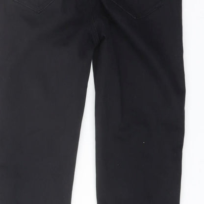 Denim & Co. Womens Black Cotton Skinny Jeans Size 8 L27 in Regular Button