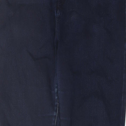 Autograph Womens Blue Cotton Mom Jeans Size 34 in L25 in Regular Button