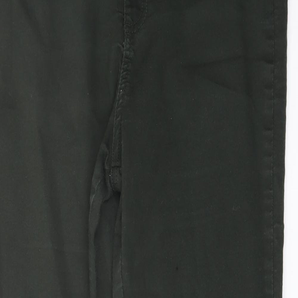 Denim & Co. Womens Green Cotton Jegging Jeans Size 16 L29 in Regular Button