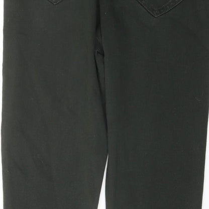 Denim & Co. Womens Green Cotton Jegging Jeans Size 16 L29 in Regular Button