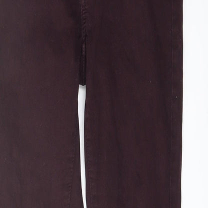 Womens UK Size 8 H&M Regular Fit Straight Purple Jeans