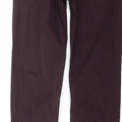 Womens UK Size 8 H&M Regular Fit Straight Purple Jeans
