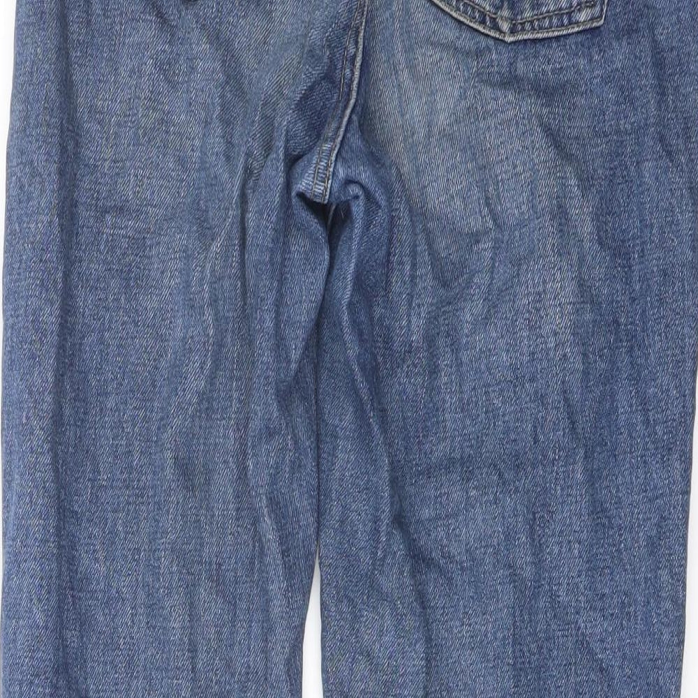 Topshop Womens Blue Cotton Mom Jeans Size 26 in L30 in Regular Button