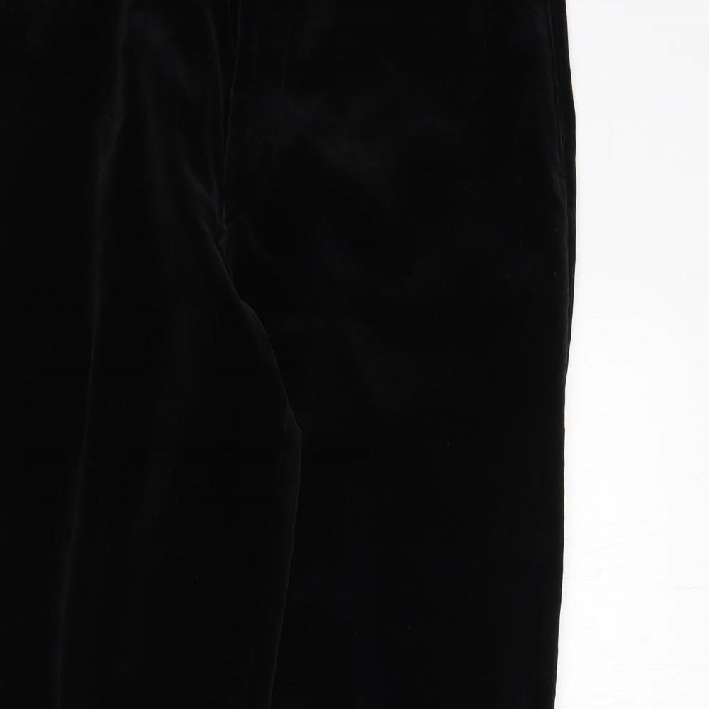 Mens UK Size 30 in Ciro Citterio Regular Fit Dress Pants Black Trousers
