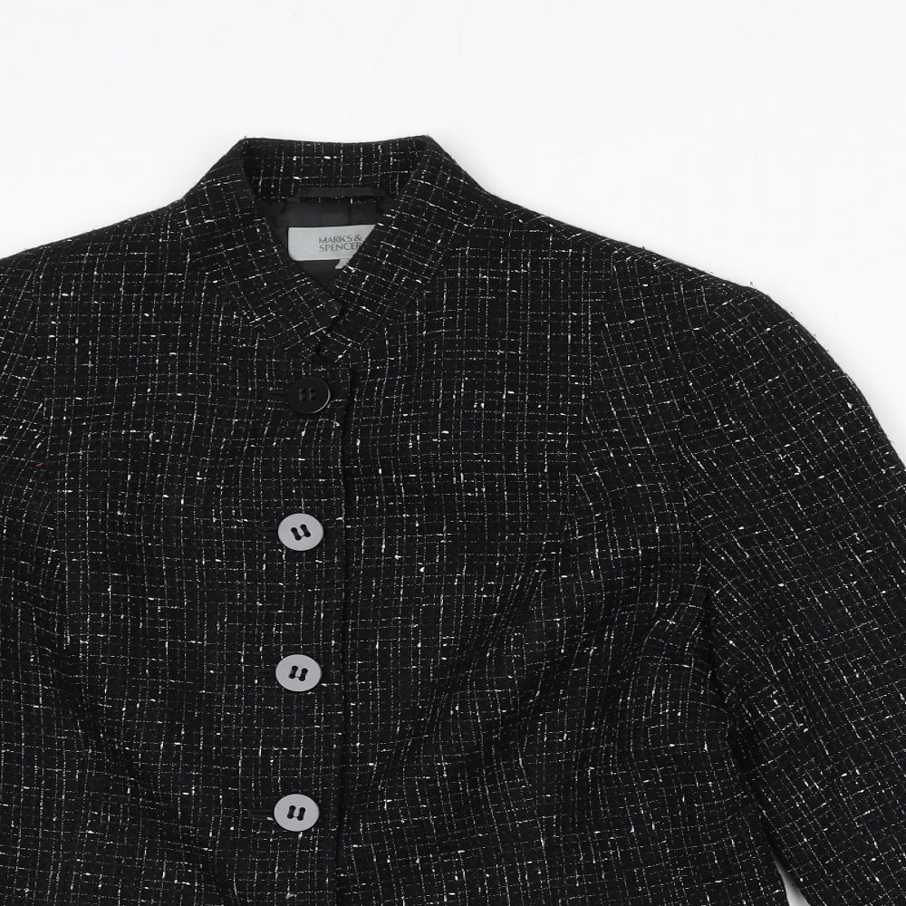 Womens UK Size 12 Marks and Spencer Regular Black Blazer