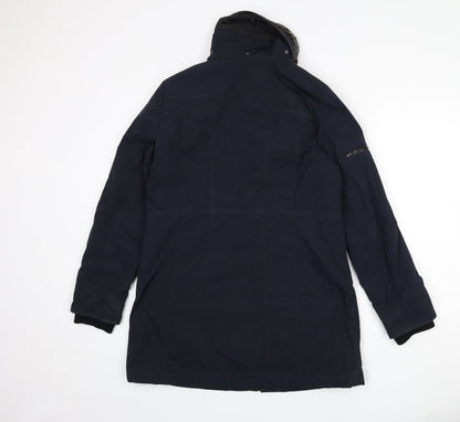 Womens UK Size 12 Gil Bret Blue Rain Coat