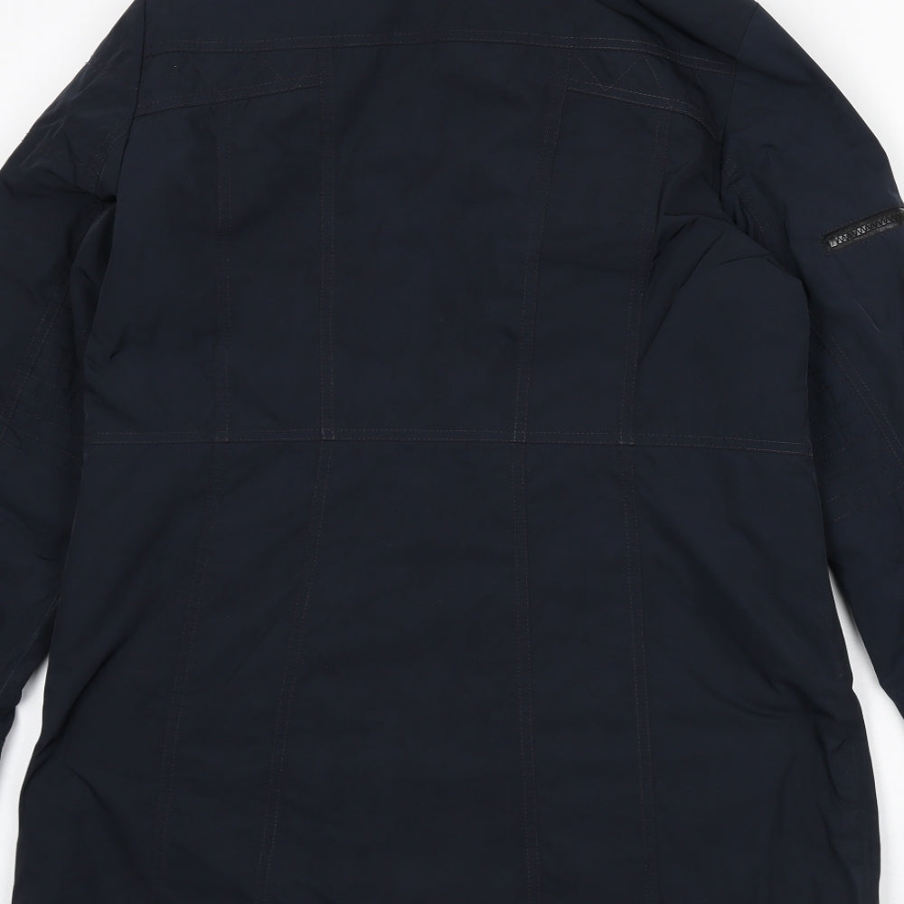 Womens UK Size 12 Gil Bret Blue Rain Coat