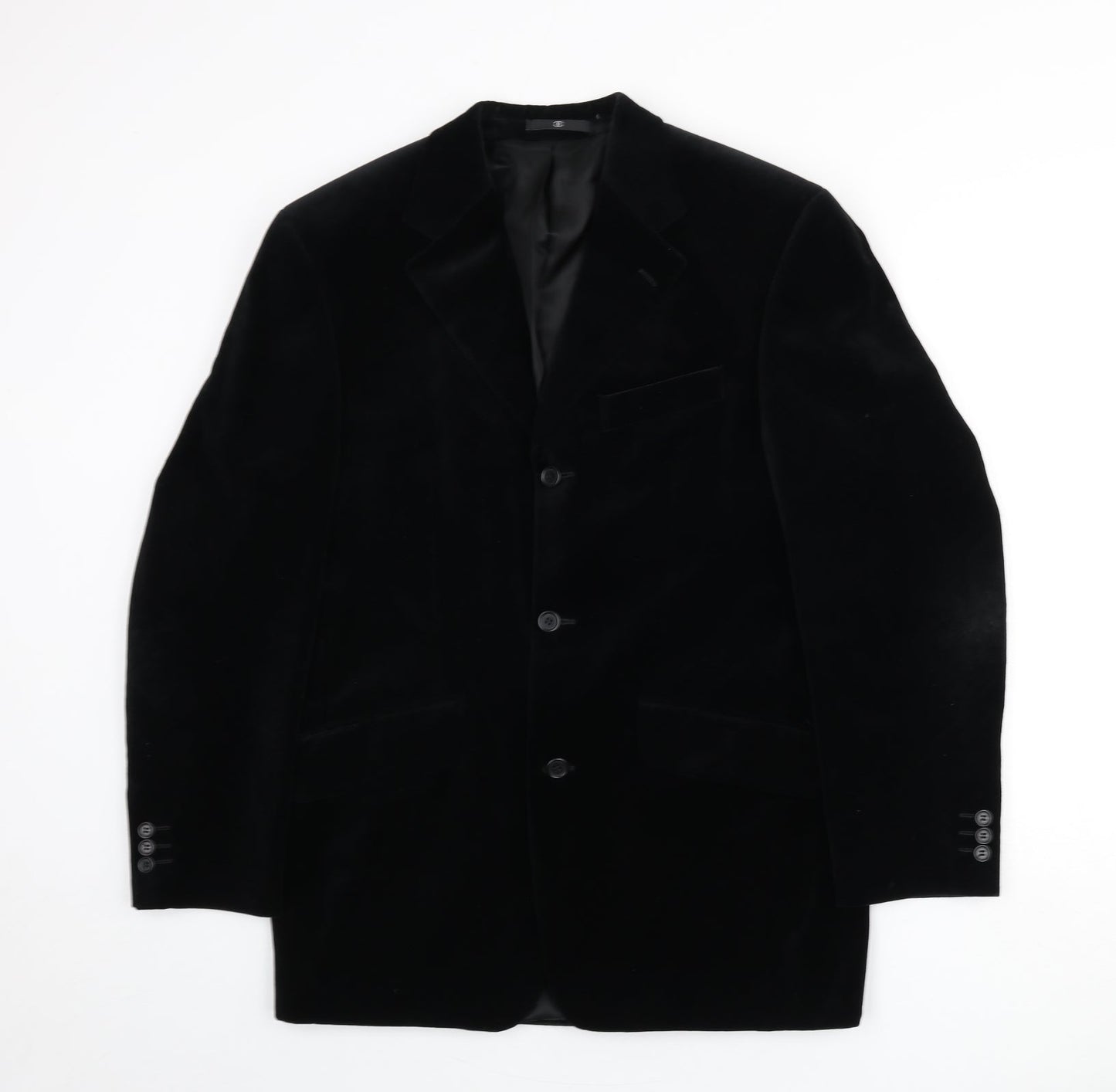 Mens UK Size 38 Ciro Citterio Regular Black Suit Jacket