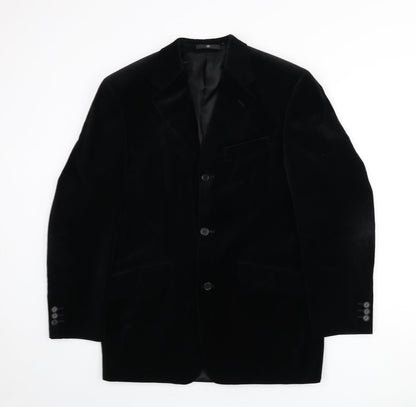 Mens UK Size 38 Ciro Citterio Regular Black Suit Jacket