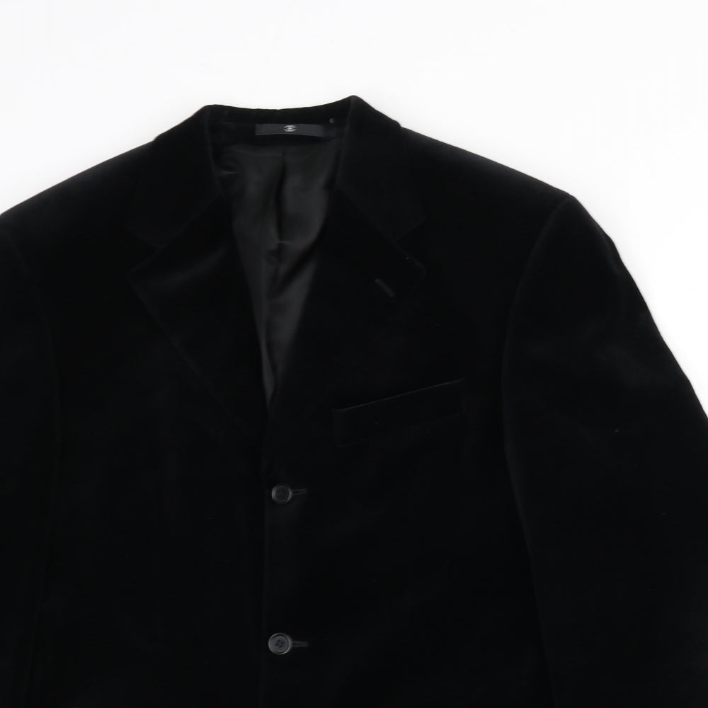 Mens UK Size 38 Ciro Citterio Regular Black Suit Jacket