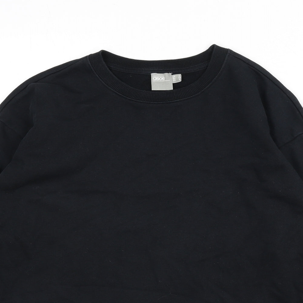 Womens UK Size 6 ASOS Black Pullover Sweatshirt
