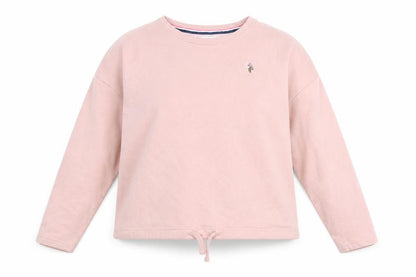 US Polo Assn. Womens Pink Cotton Pullover Sweatshirt Size S Pullover