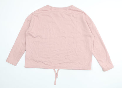 US Polo Assn. Womens Pink Cotton Pullover Sweatshirt Size S Pullover