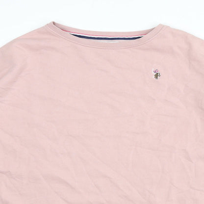 US Polo Assn. Womens Pink Cotton Pullover Sweatshirt Size S Pullover