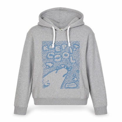 Teemill Womens Grey Cotton Pullover Hoodie Size S Pullover - Keep It Cool