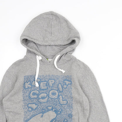 Teemill Womens Grey Cotton Pullover Hoodie Size S Pullover - Keep It Cool