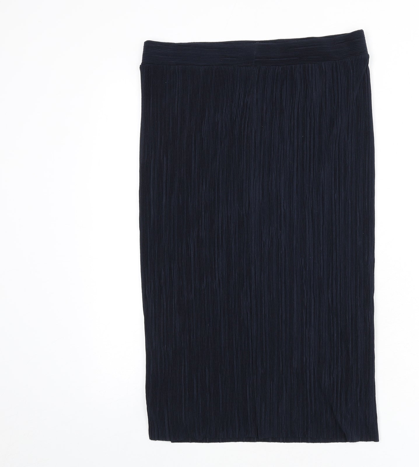 Per Una Womens Blue Polyester Bandage Skirt Size 12