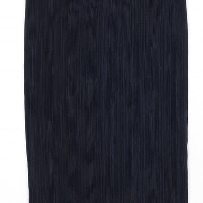 Per Una Womens Blue Polyester Bandage Skirt Size 12