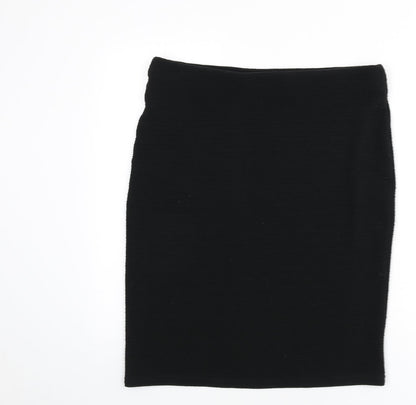 New Look Womens Black Polyester Bandage Skirt Size 35 in