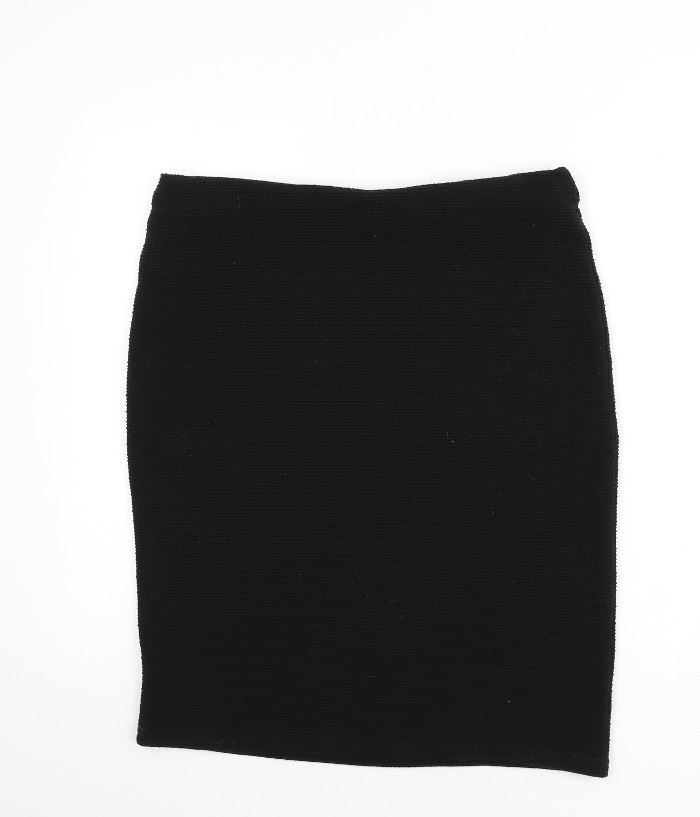 New Look Womens Black Polyester Bandage Skirt Size 35 in