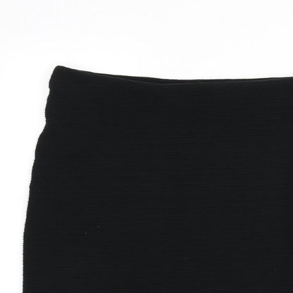 New Look Womens Black Polyester Bandage Skirt Size 35 in