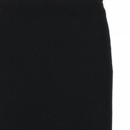 New Look Womens Black Polyester Bandage Skirt Size 35 in