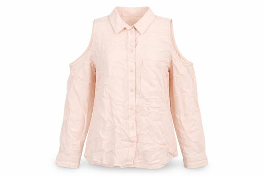 Womens UK Size 6 Divided by H&M Pink Basic Button-Up