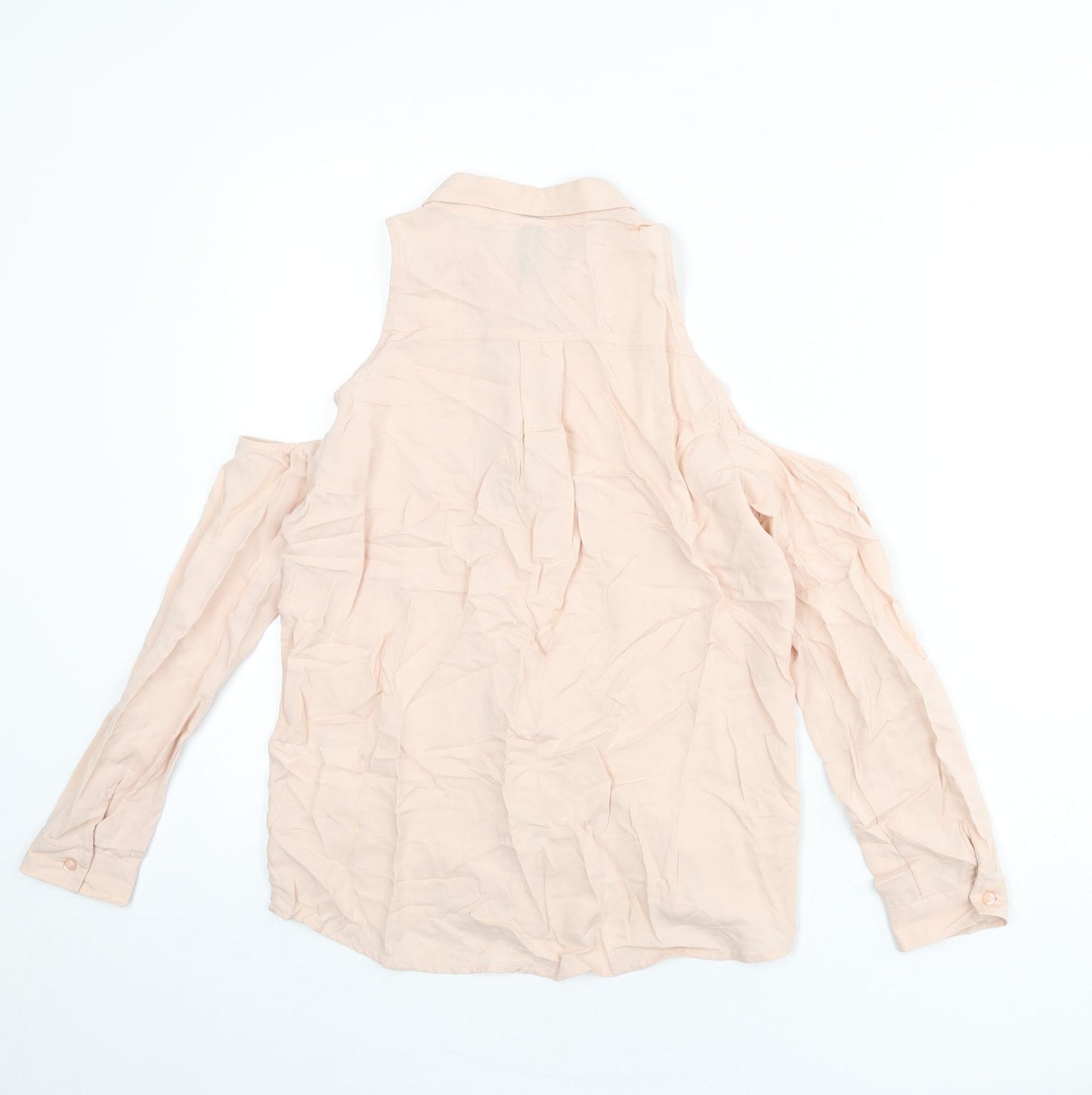 Womens UK Size 6 Divided by H&M Pink Basic Button-Up