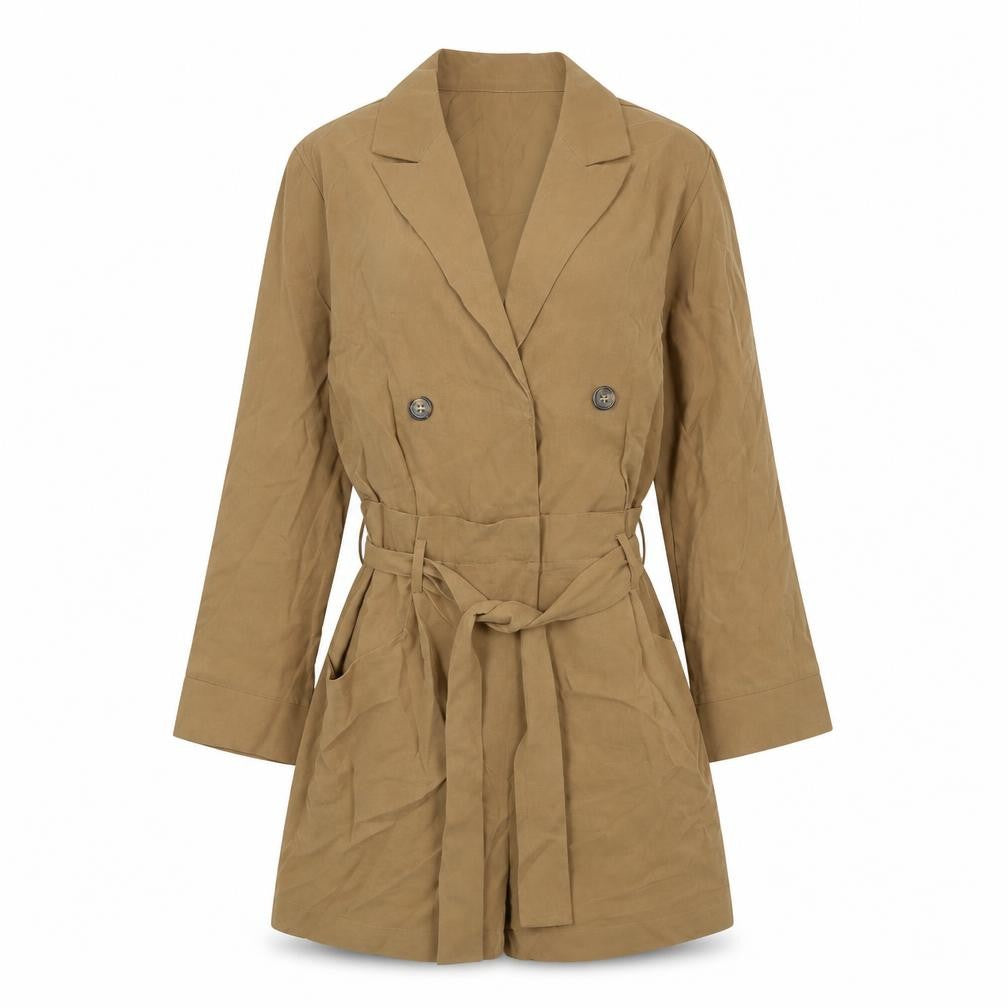 Womens UK Size 8 Only One-Piece Brown Romper